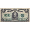 DC-25j 1923 Dominion $1 McCavour-Saunders, Green Seal, Group 2, F-VF