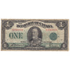 DC-25j 1923 Dominion $1 McCavour-Saunders, Green Seal, Group 2, F