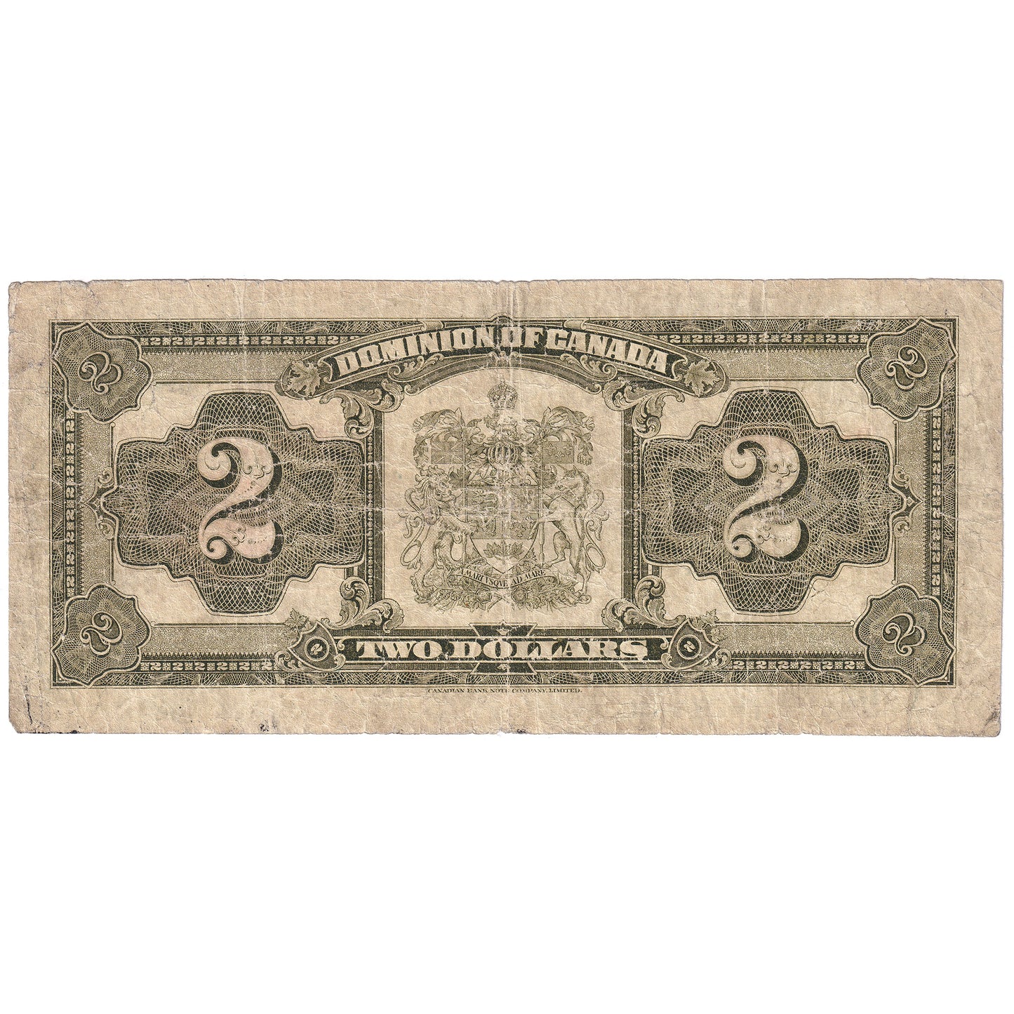 DC-26g 1923 Dominion $2 McCavour-Saunders, Red Seal, Group 2, G-VG (G6)