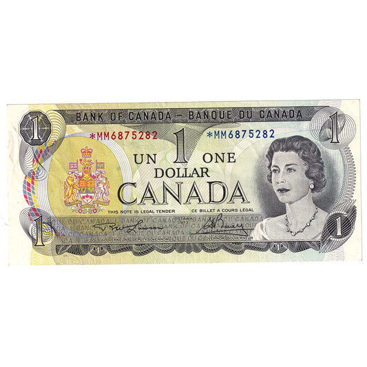 BC-46aA 1973 Canada $1 Lawson-Bouey, *MM, EF-AU