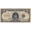 DC-26k 1923 Dominion $2 Campbell-Clark, Black Seal, Group 3, F-VF
