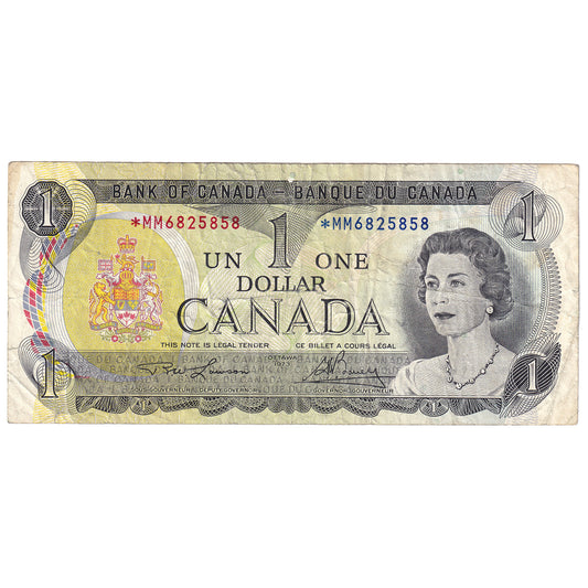 BC-46aA 1973 Canada $1 Lawson-Bouey, *MM, Circ