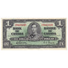 BC-21c 1937 Canada $1 Gordon-Towers, Y/A, AU-UNC