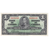 BC-21c 1937 Canada $1 Gordon-Towers, D/M, EF