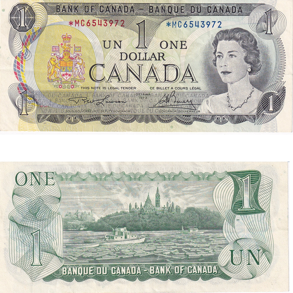 BC-46aA 1973 Canada $1 Lawson-Bouey, *MC, EF