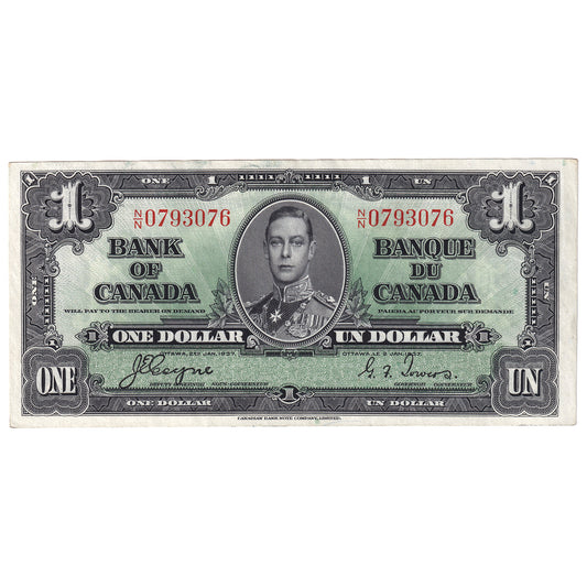 BC-21d 1937 Canada $1 Coyne-Towers, N/N, AU