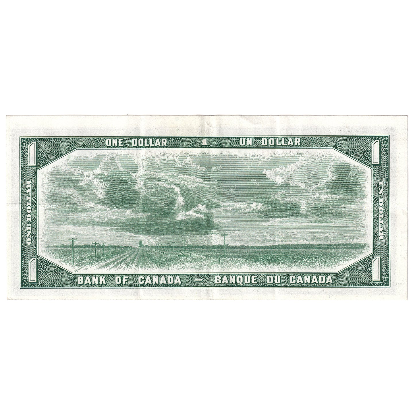 BC-37a 1954 Canada $1 Beattie-Coyne, T/A, VF-EF (VF30)
