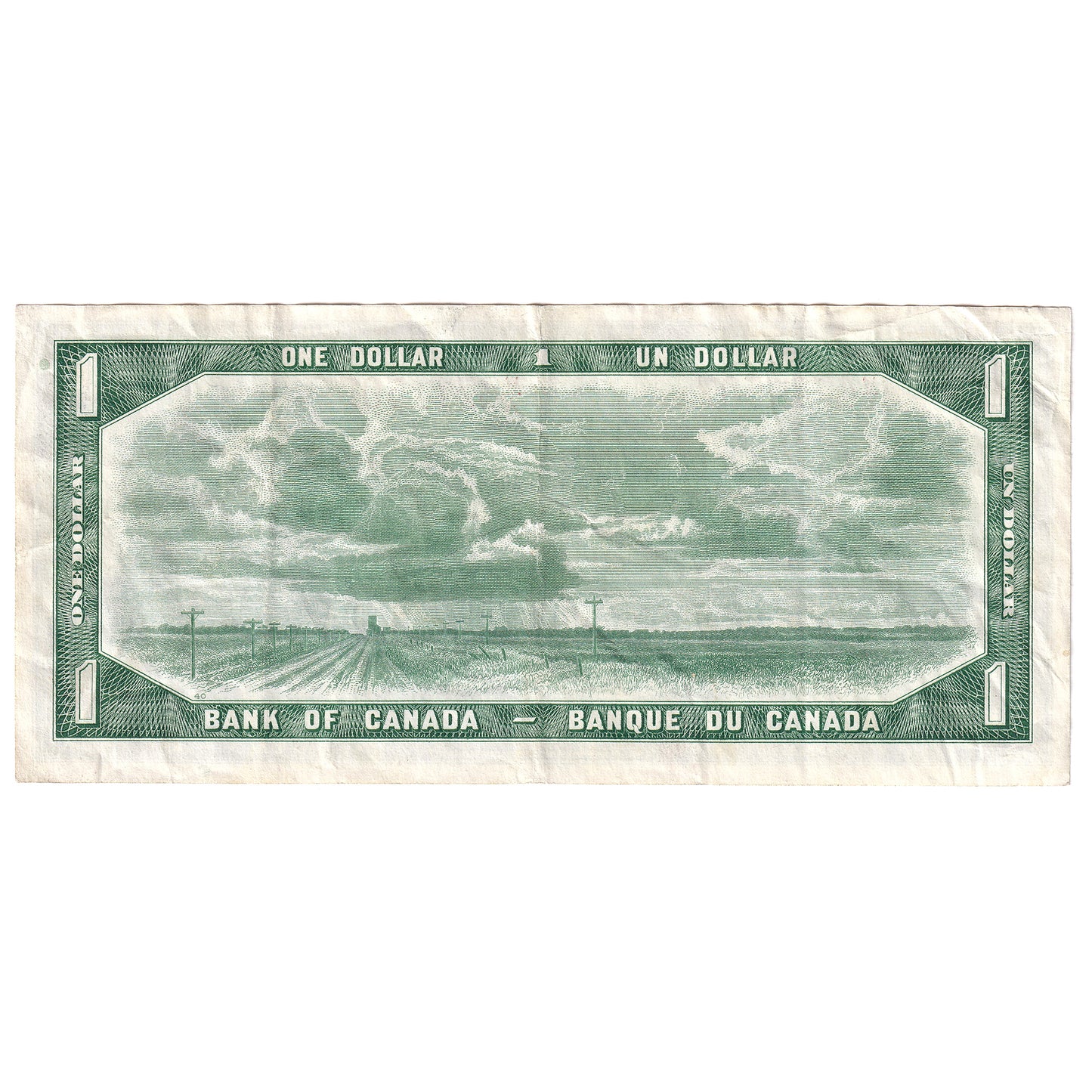 BC-37a 1954 Canada $1 Beattie-Coyne, W/A, VF-EF (VF30)