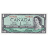 BC-37a 1954 Canada $1 Beattie-Coyne, D/L, AU-UNC (AU55)