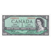 BC-37a 1954 Canada $1 Beattie-Coyne, W/L, AU-UNC (AU55)