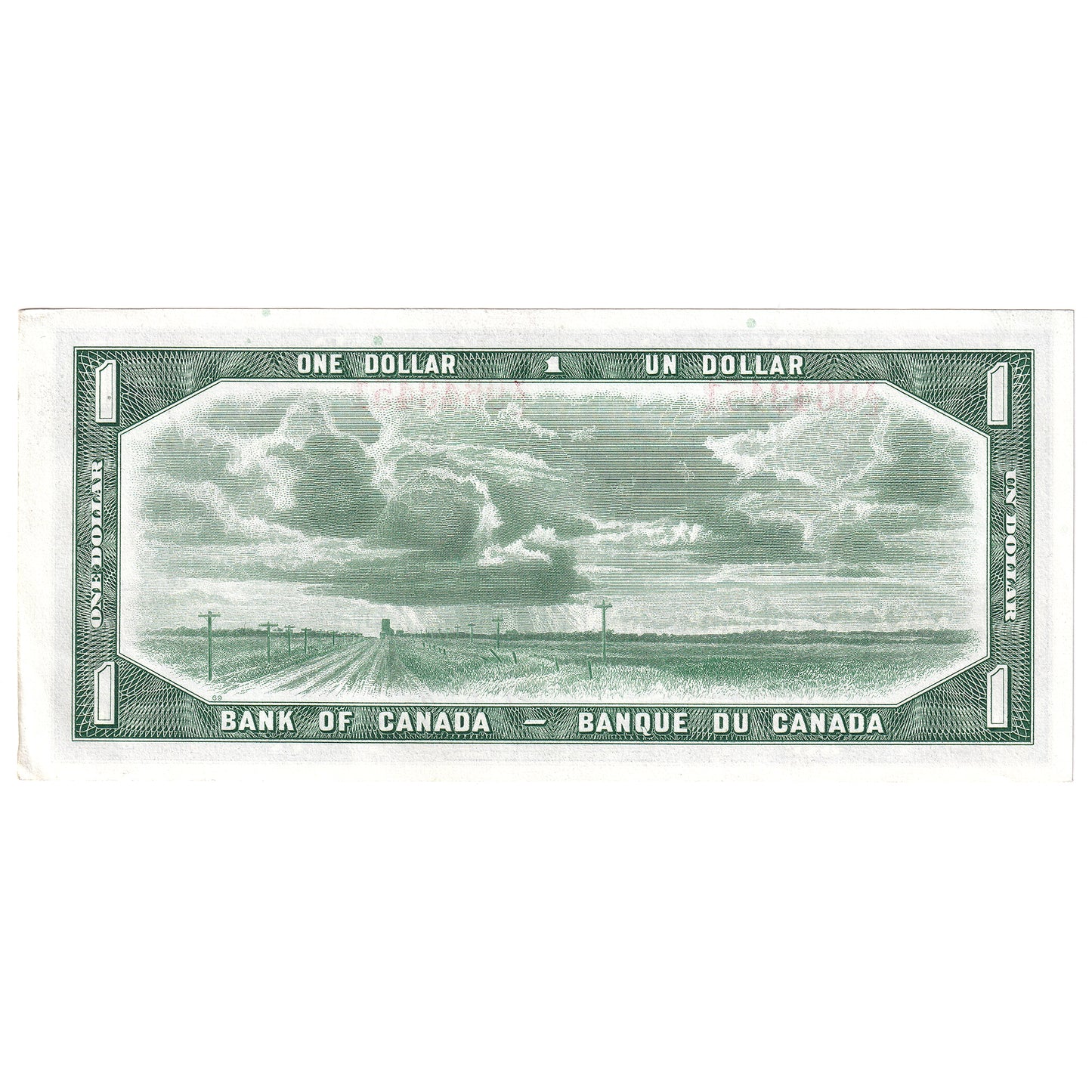 BC-37a 1954 Canada $1 Beattie-Coyne, X/L, AU-UNC (AU55)