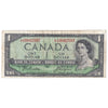 BC-37aA 1954 Canada $1 Beattie-Coyne, *A/A, F-VF