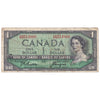 BC-37a-i 1954 Canada $1 Beattie-Coyne, H/M, F