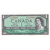 BC-37b 1954 Canada $1 Beattie-Rasminsky, A/O, Uncirculated (MS60)