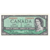 BC-37b 1954 Canada $1 Beattie-Rasminsky, B/O, AU-UNC (AU55)