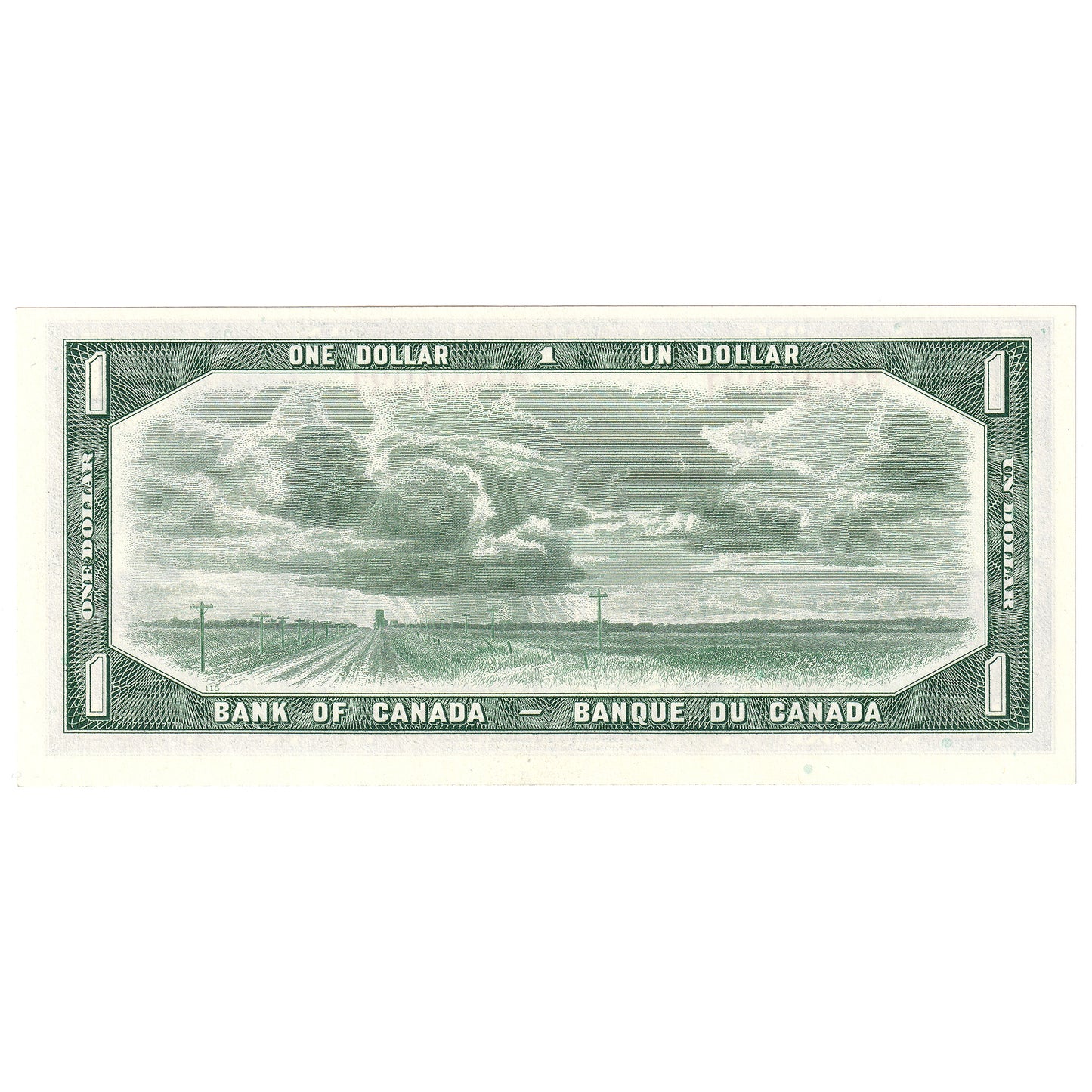 BC-37b 1954 Canada $1 Beattie-Rasminsky, W/O, Choice Uncirculated (CUNC63)