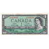 BC-37b 1954 Canada $1 Beattie-Rasminsky, J/N, EF-AU (EF45)