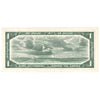 BC-37b 1954 Canada $1 Beattie-Rasminsky, G/Y, Almost Uncirculated (AU50)