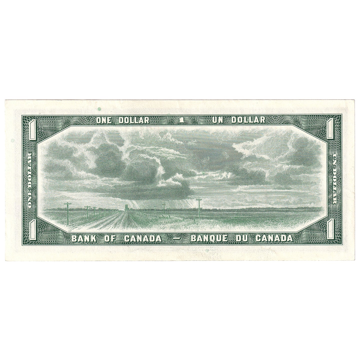 BC-37b 1954 Canada $1 Beattie-Rasminsky, J/Y, Extra Fine (EF40)