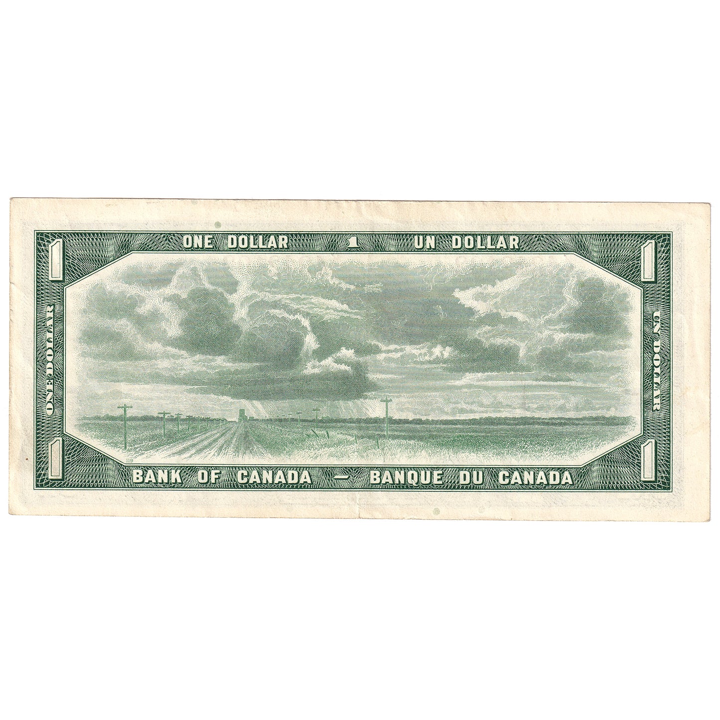 BC-37b 1954 Canada $1 Beattie-Rasminsky, K/Y, Extra Fine (EF40)