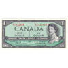 BC-37 1954 Canada $1 Beattie-Rasminsky, O/Y, EF-AU (EF45)