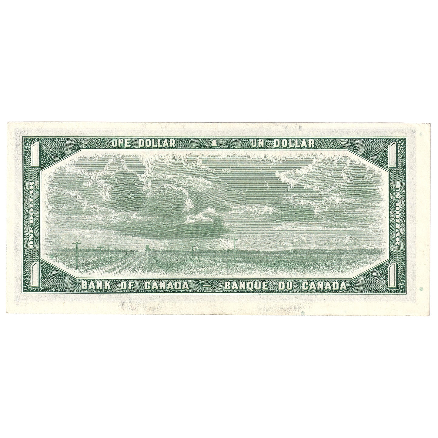 BC-37b-i 1954 Canada $1 Beattie-Rasminsky, D/F, EF-AU (EF45)