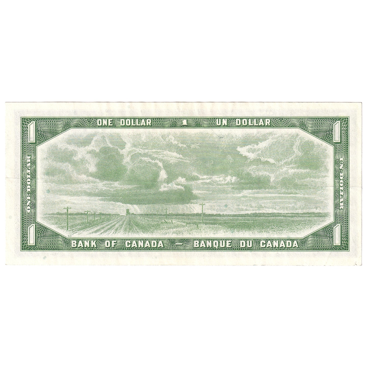 BC-37b-i 1954 Canada $1 Beattie-Rasminsky, D/P, EF-AU (EF45)