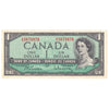 BC-37b-i 1954 Canada $1 Beattie-Rasminsky, H/Z, EF-AU (EF45)