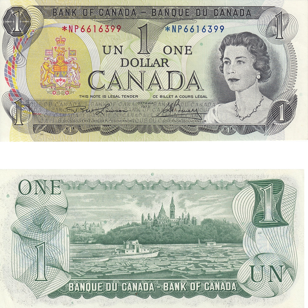 BC-46aA 1973 Canada $1 Lawson-Bouey, *NP, Uncirculated (MS60)