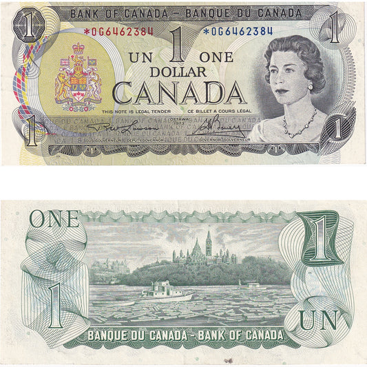 BC-46aA 1973 Canada $1 Lawson-Bouey, *OG, AU