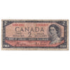 BC-30a 1954 Canada $2 Coyne-Towers, Devil's Face, C/B, Very Good (VG8)