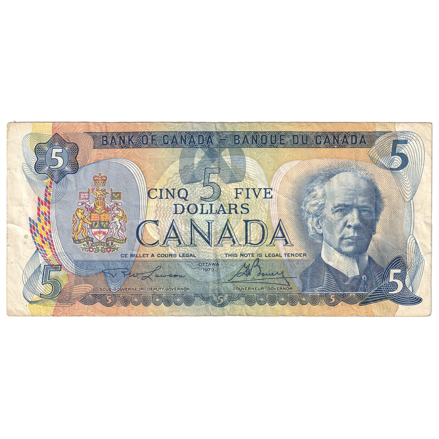 BC-53aA 1979 Canada $5 Lawson-Bouey, 310, Fine (F12)