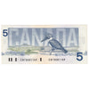 BC-56a 1986 Canada $5 Crow-Bouey, ENF, EF-AU