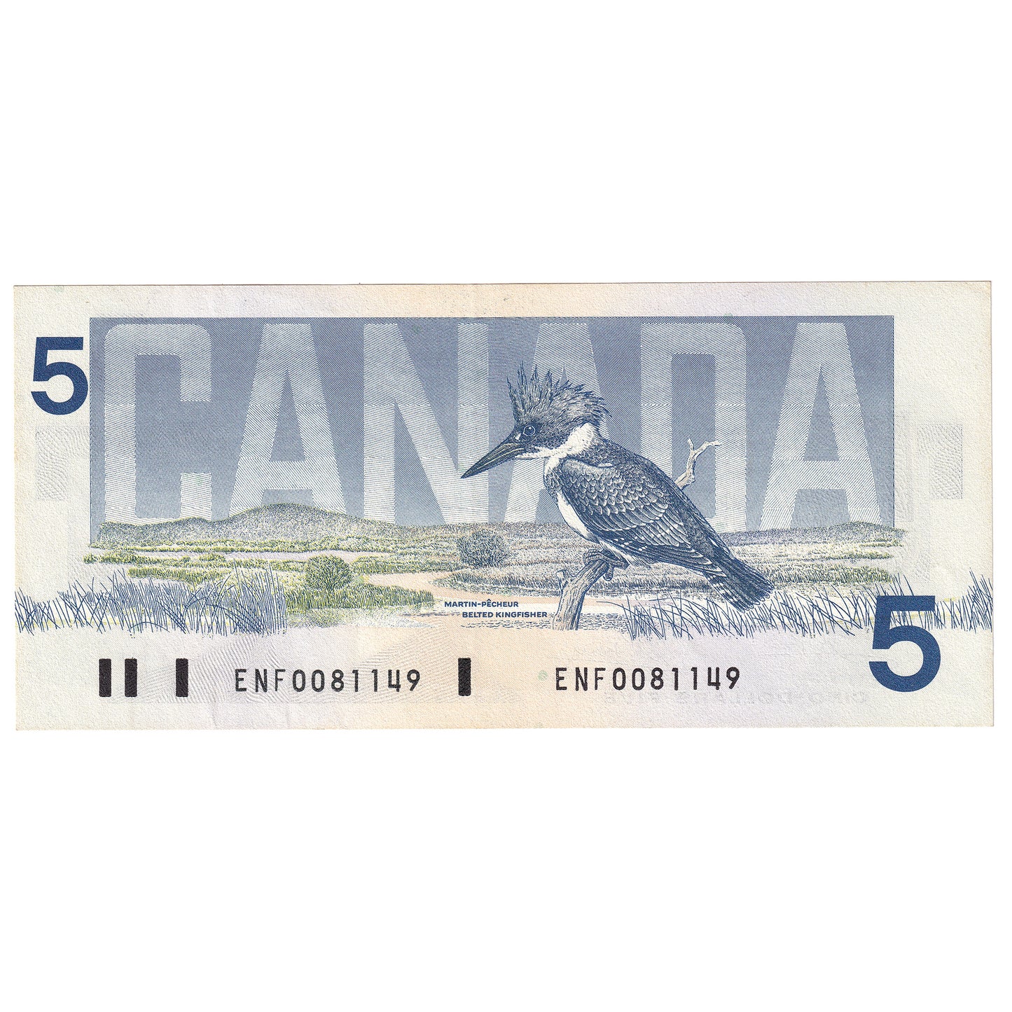 BC-56a 1986 Canada $5 Crow-Bouey, ENF, EF-AU