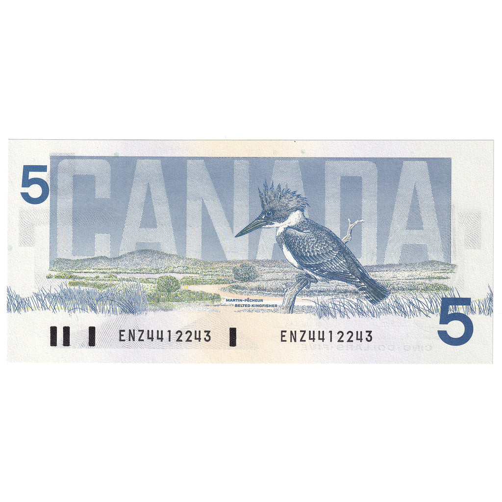 BC-56a 1986 Canada $5 Crow-Bouey, ENZ, CUNC