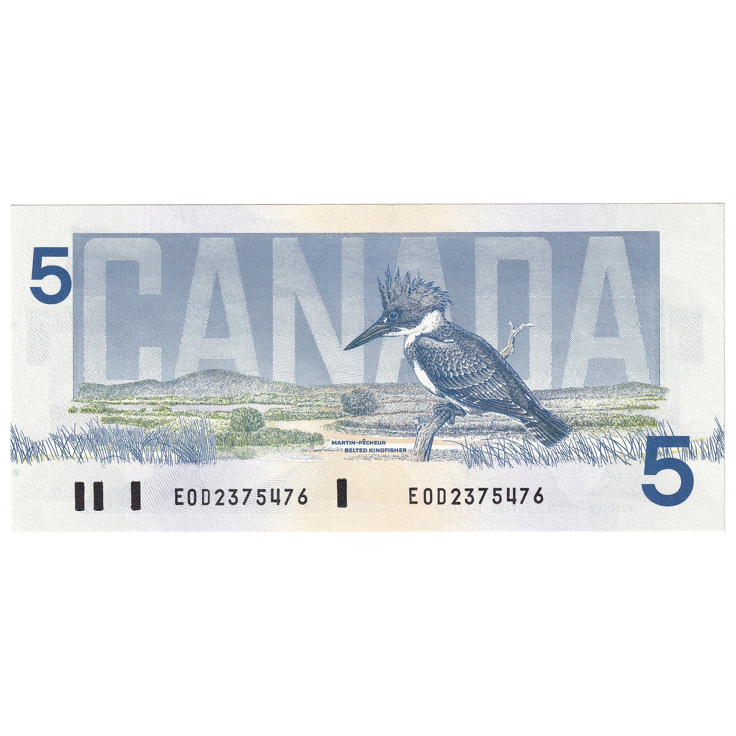 BC-56a 1986 Canada $5 Crow-Bouey, EOD, Uncirculated (MS60)
