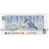 BC-56a 1986 Canada $5 Crow-Bouey, EOD, EF-AU (EF45)
