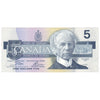 BC-56a 1986 Canada $5 Crow-Bouey, EOF, AU-UNC (AU55)