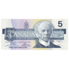 BC-56a 1986 Canada $5 Crow-Bouey, EOG, Almost Uncirculated (AU50)