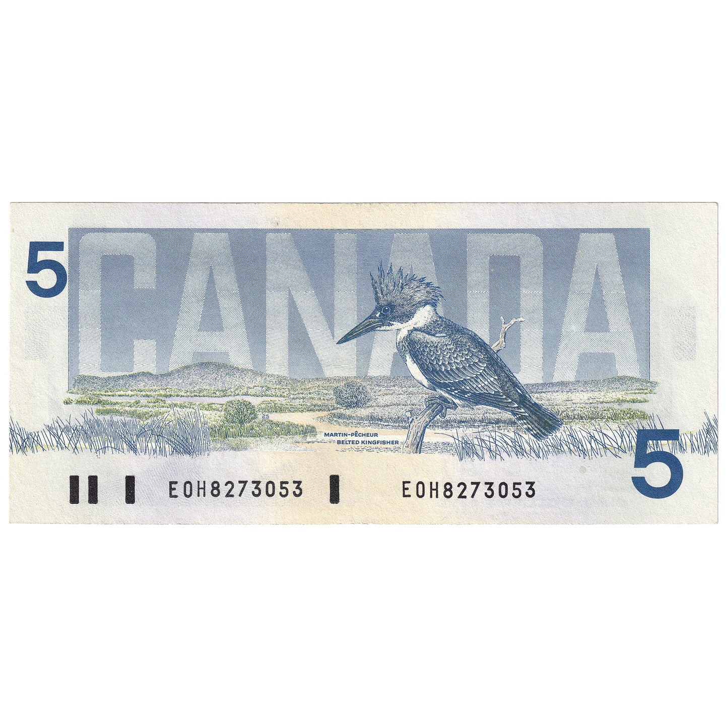 BC-56a-i 1986 Canada $5 Crow-Bouey, EOH, VF-EF (VF30)