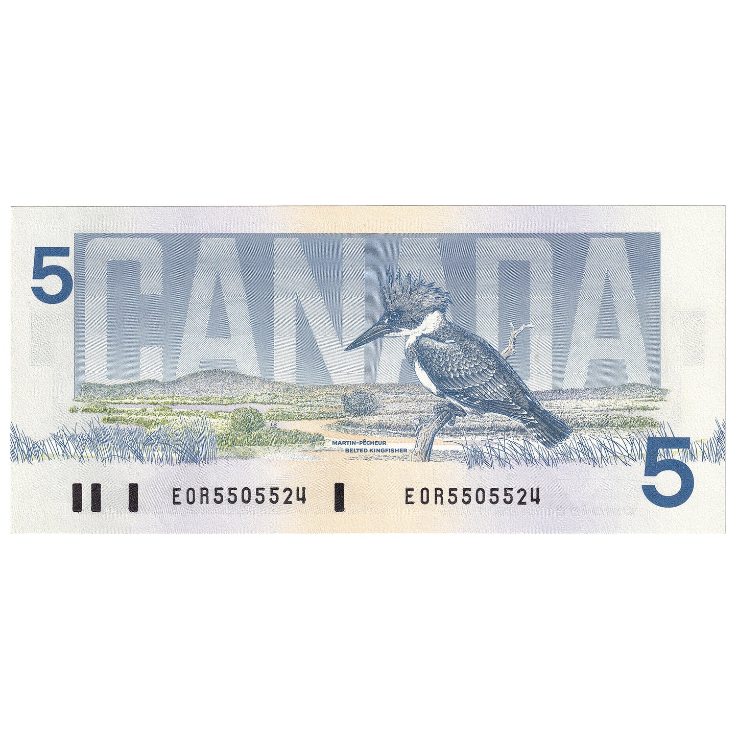 BC-56a-i 1986 Canada $5 Crow-Bouey, EOR, Choice Uncirculated (CUNC63)