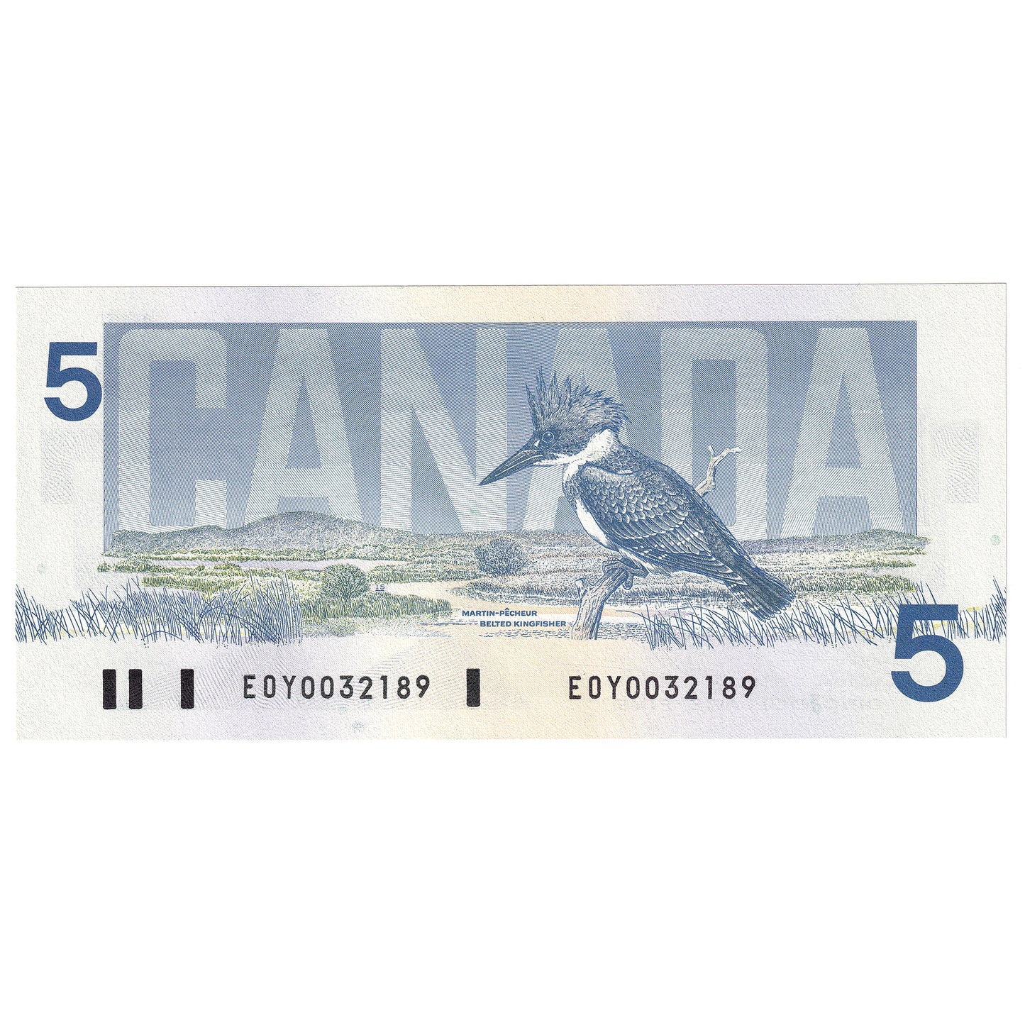 BC-56a-i 1986 Canada $5 Crow-Bouey, EOY, CUNC