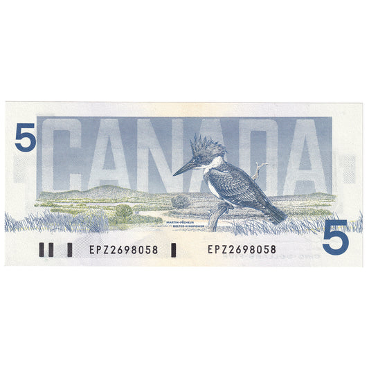 BC-56b 1986 Canada $5 Thiessen-Crow, EPZ, UNC
