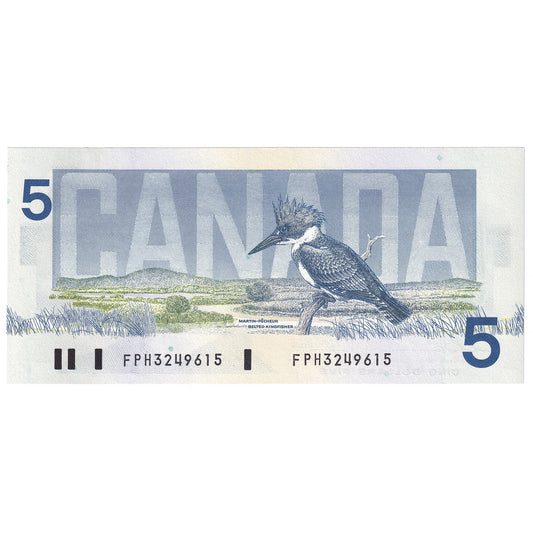 BC-56b 1986 Canada $5 Thiessen-Crow, FPH, UNC