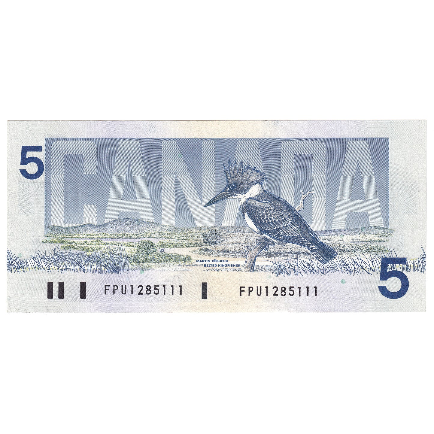 BC-56b 1986 Canada $5 Thiessen-Crow, FPU, AU