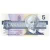 BC-56b 1986 Canada $5 Thiessen-Crow, FOT, Uncirculated (MS60)