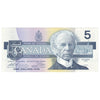 BC-56b 1986 Canada $5 Thiessen-Crow, FOV, Choice Uncirculated (CUNC63)