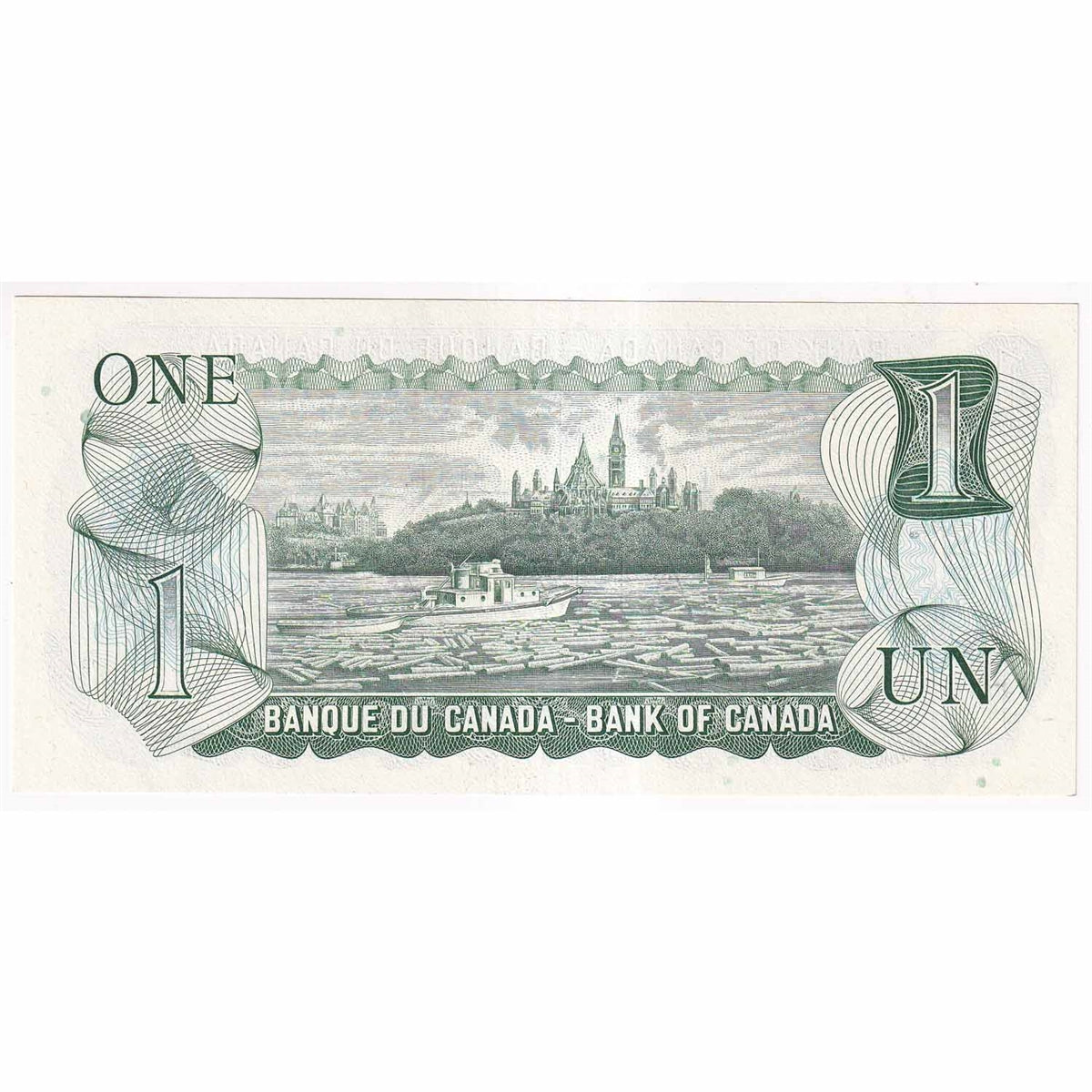 BC-46aA-i 1973 Canada $1 Lawson-Bouey, AAX, Steel Engraved, Choice Uncirculated (CUNC63)