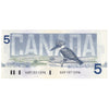 BC-56c 1986 Canada $5 Bonin-Thiessen, GOP, AU-UNC