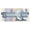 BC-56c 1986 Canada $5 Bonin-Thiessen, GOP, AU-UNC
